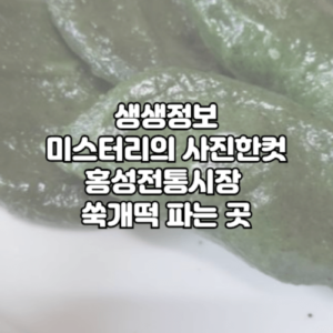 생생정보 미스터리 쑥개떡