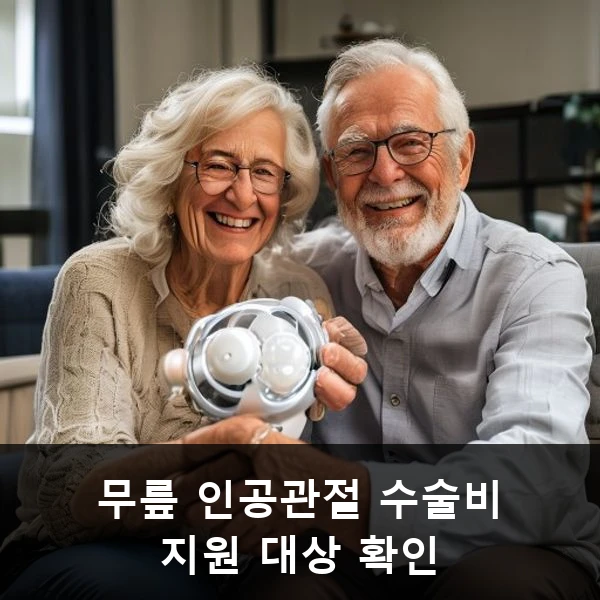 무릎 인공관절 수술비 지원 대상 확인 관련 대표 이미지