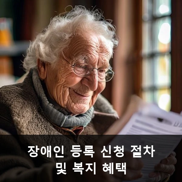 장애인 등록 신청 절차 및 복지 혜택 관련 대표 이미지